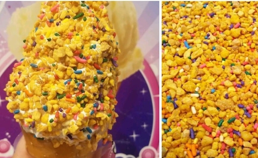 Peanut Brittle crunch Dairy queen 4 lb Krunch Kote Ice Cream Topping, Sprinkles