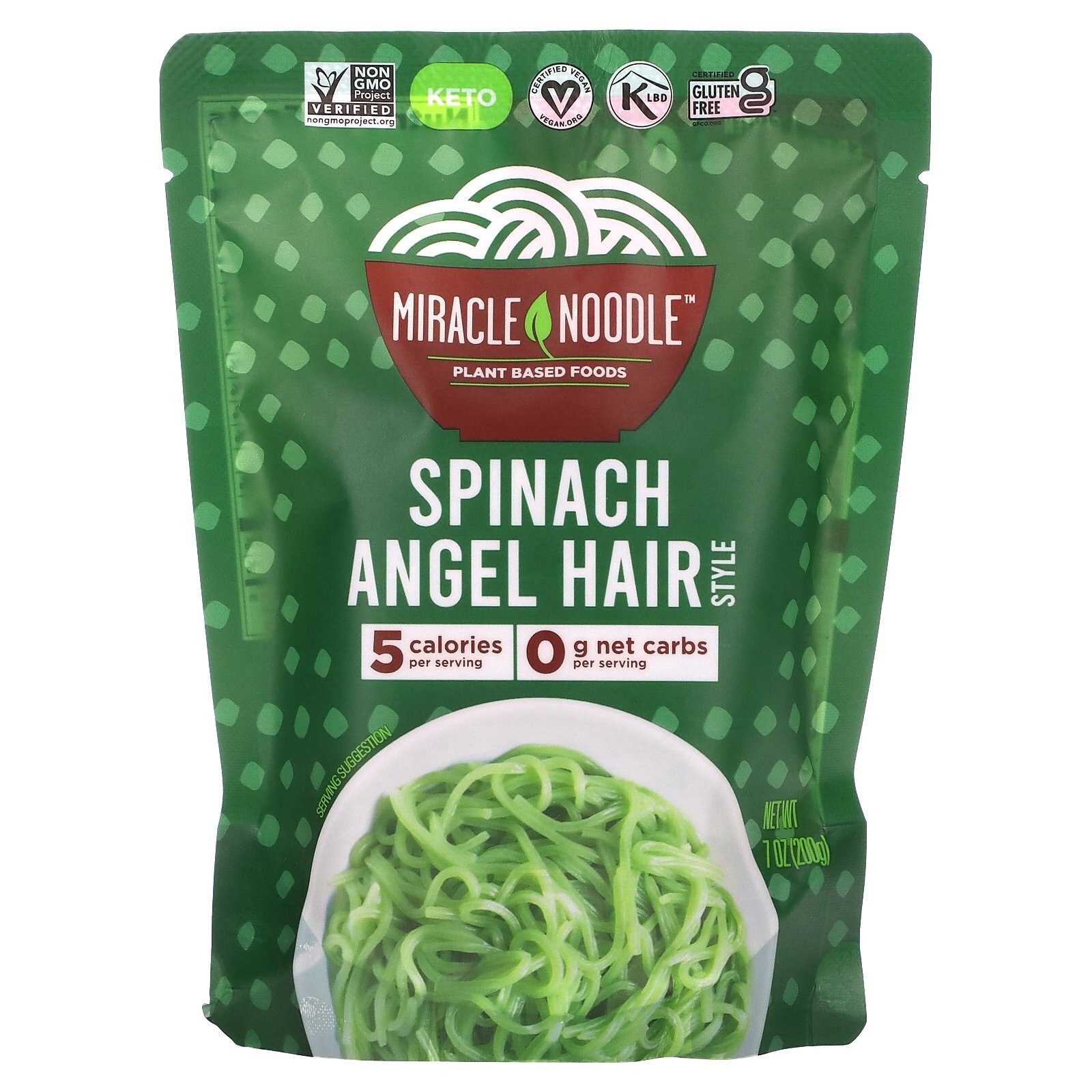 Spinach Angel Hair Style, 7 oz (200 g)