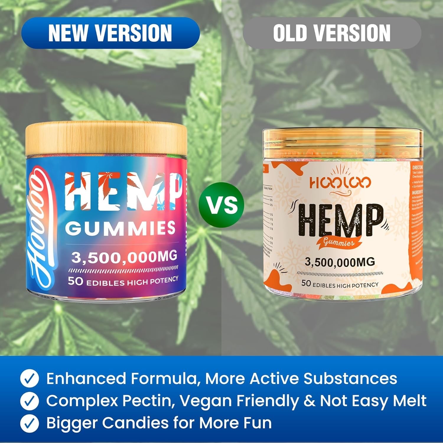 «Hemp Gummies for Adults, 6 Fruity Flavors for Deep Bedtime, Relax, Hemp Gummy I