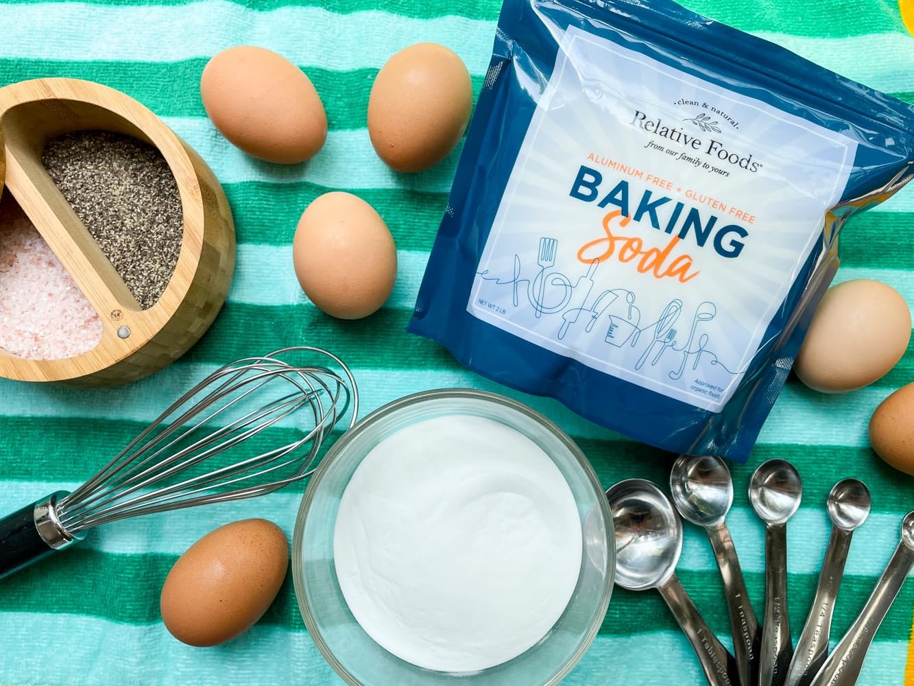 Baking soda (2 Lbs) for cooking, cleaning & More – 32 Ounce (Pack of 1)