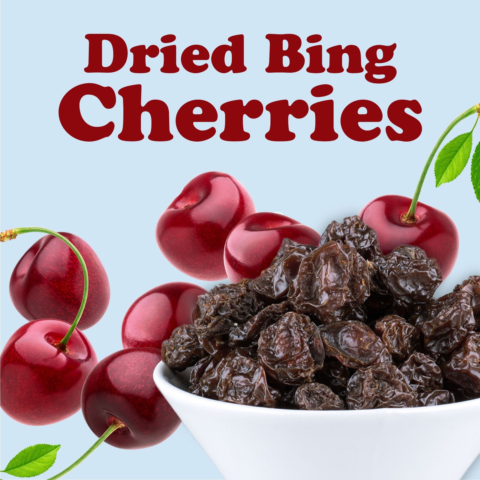 Dried Unsweetened Bing Cherries – Raw, Kosher, Vegan, Bulk – by Food to Live