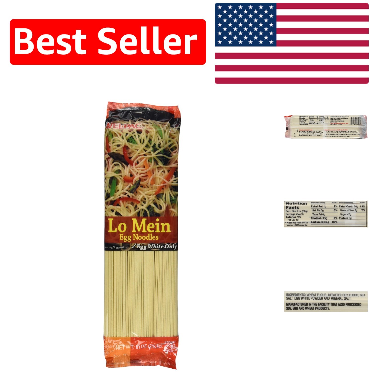 Quick Cooking Japanese Egg Noodles, 10 Oz Pack of 6 – Perfect for Any Dish