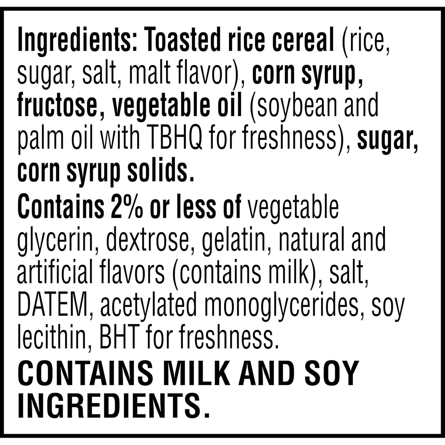Marshmallow Snack Bars Original Kids Lunch Snacks 16 Count 12.4oz Box