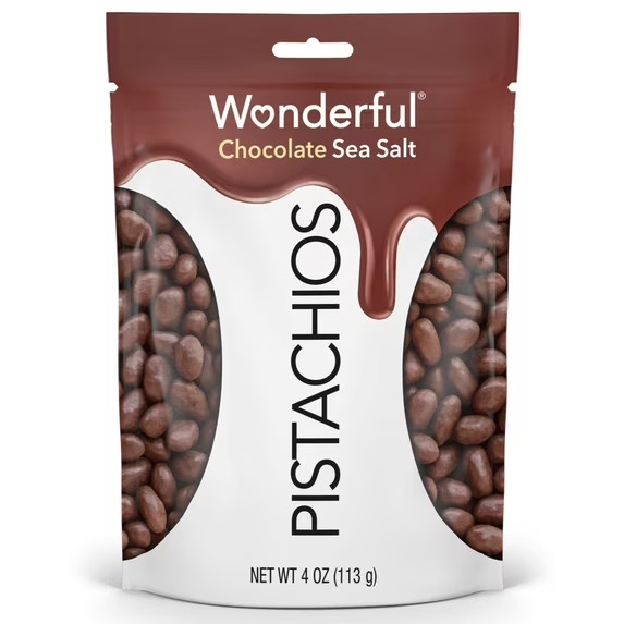 Wonderful Pistachios Chocolate Sea Salt, 4 Ounce Resealable Bag-free shipping