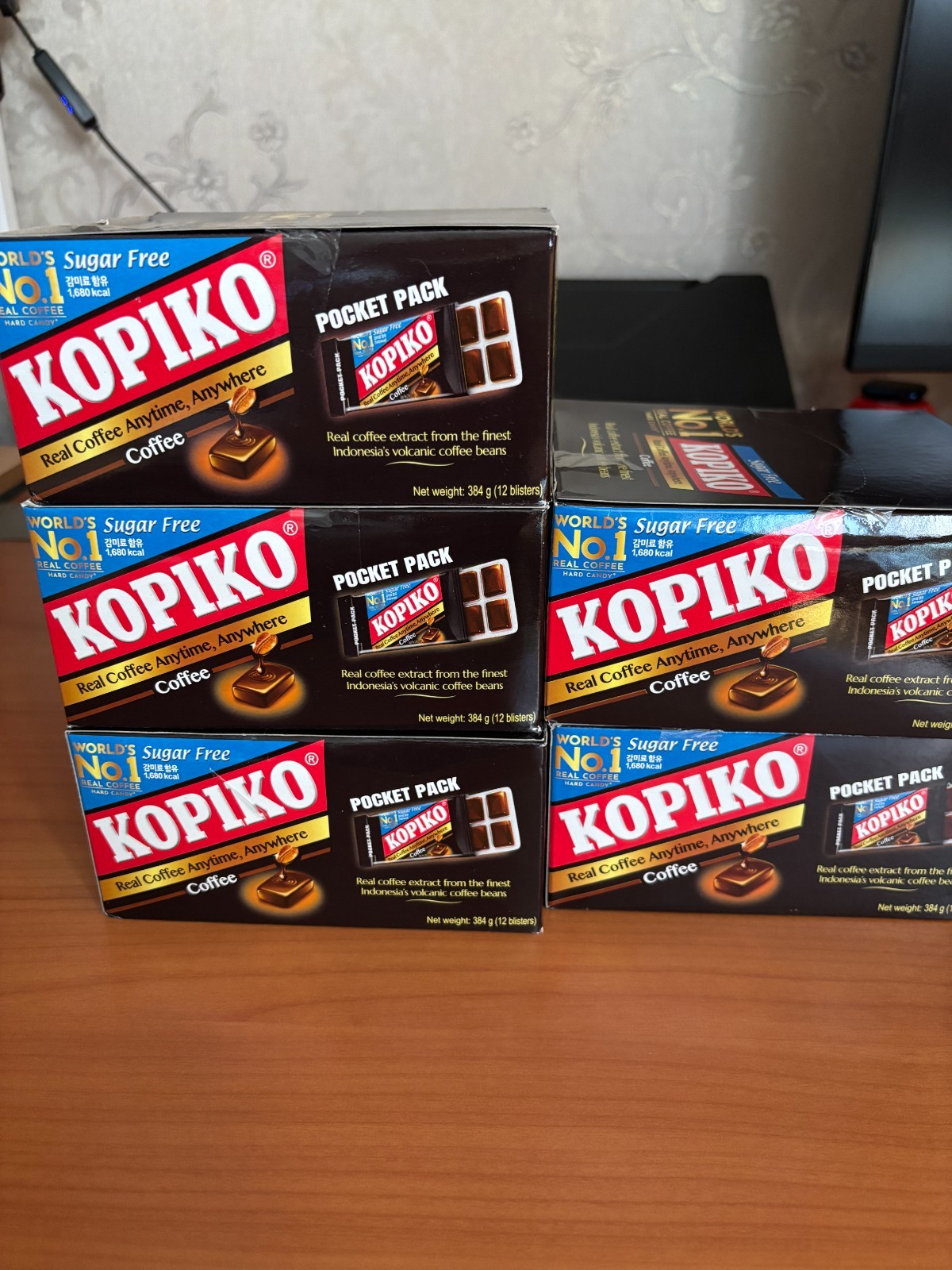 KOPIKO Sugar Free Coffee Candy Blister Pack 32g x 12 Packs Authentic K-Food