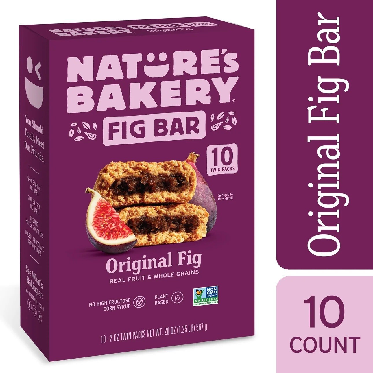 Nature’s Bakery, Fig Bars Original, 10 Packs Dobles, 2 oz