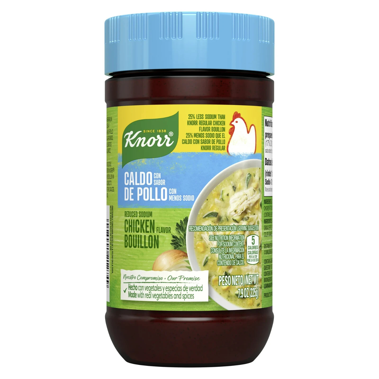 Knorr Granulated Bouillon Reduced Sodium Chicken 7.9 oz