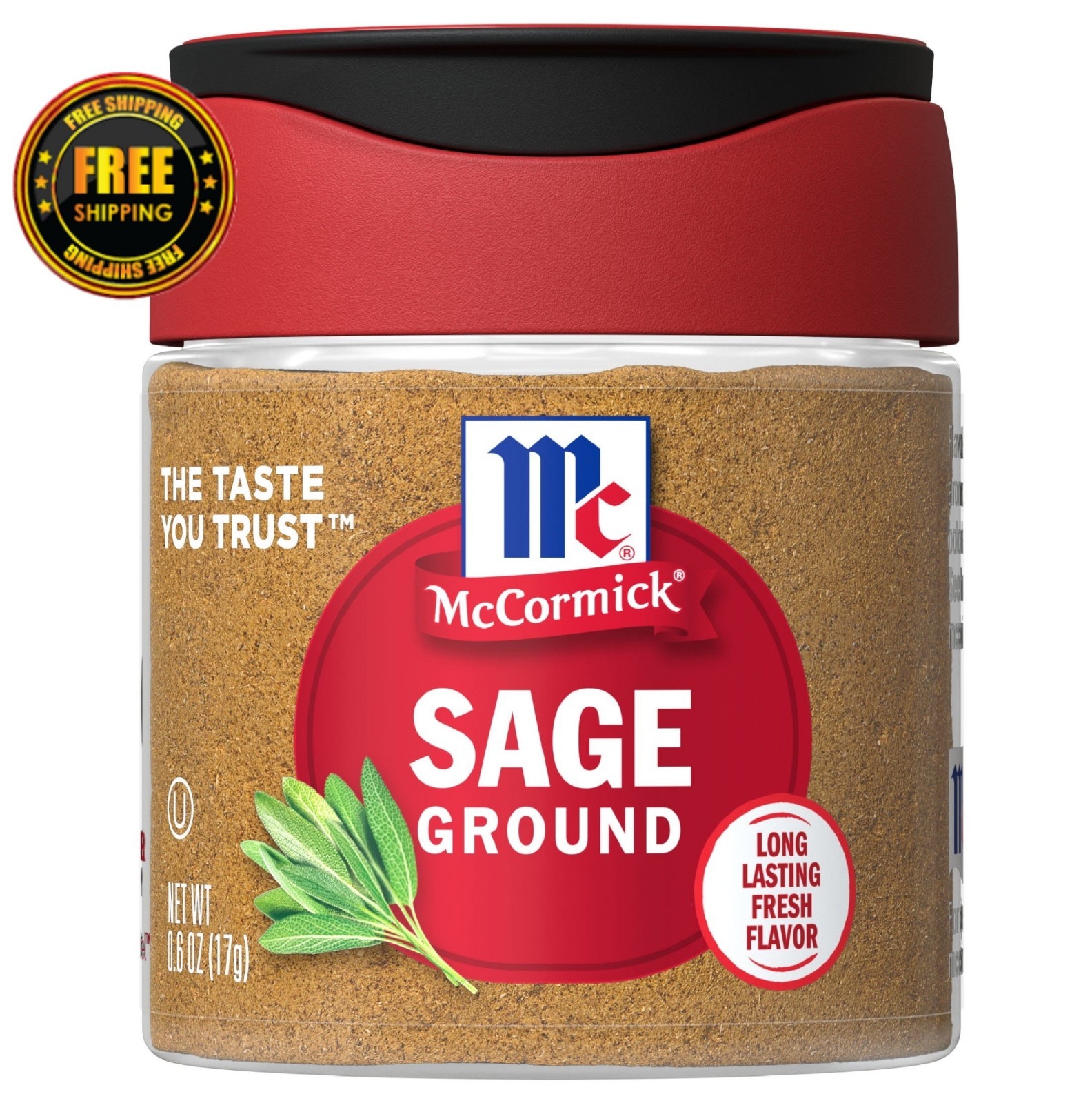 McCormick Ground Sage, Kosher, 0.6 oz Bottle