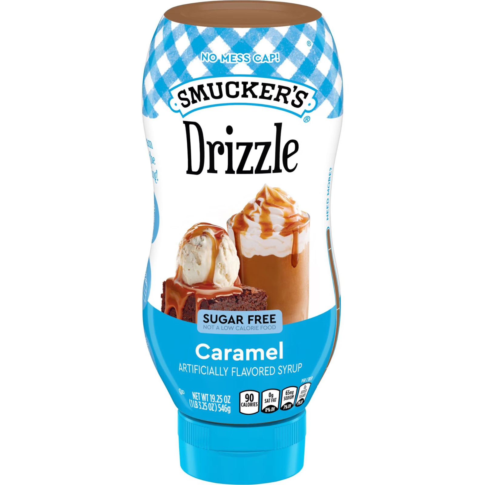 Smucker’s Drizzle Sugar Free Caramel Artificially Flavored Syrup, 19.25oz