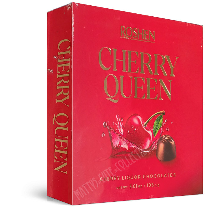 ROSHEN Cherry Queen LIQUOR Chocolates Valentine’s Day GIFT BOX 108g Ukraine