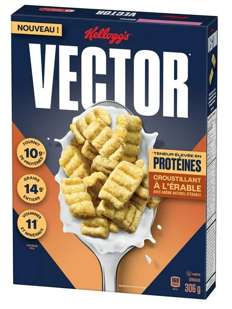 Kellogg’s Vector Protein Maple Cereal, 306g