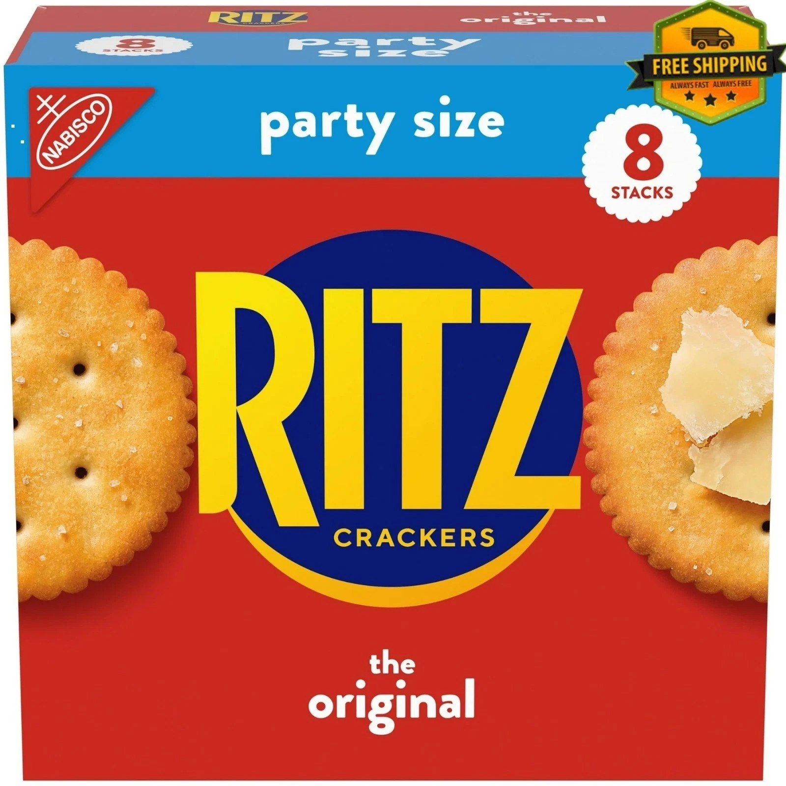 RITZ Original Crackers,Snacks for Kids and Adults,Lunch Snacks,Party Size,27.4oz
