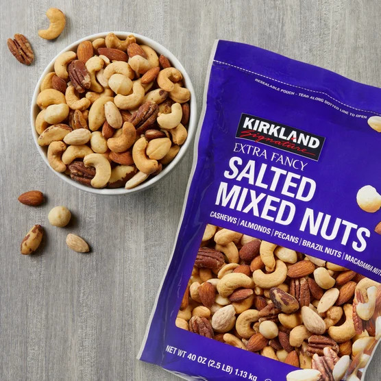 2-Pack Kirkland Signature Extra Fancy Mixed Nuts, Salted, 2.5 lbs
