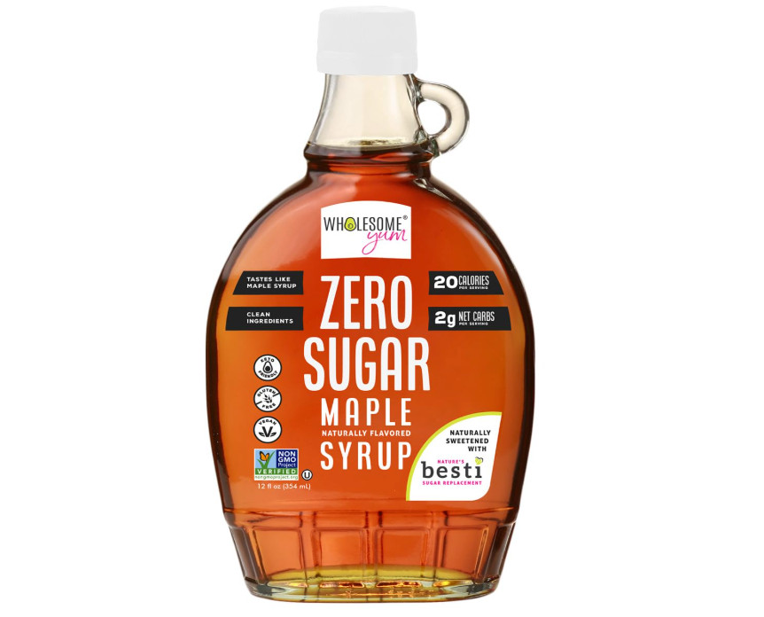 Wholesome Yum Zero Sugar Maple Syrup Keto Maple Syrup With Monk Fruit & Allul…