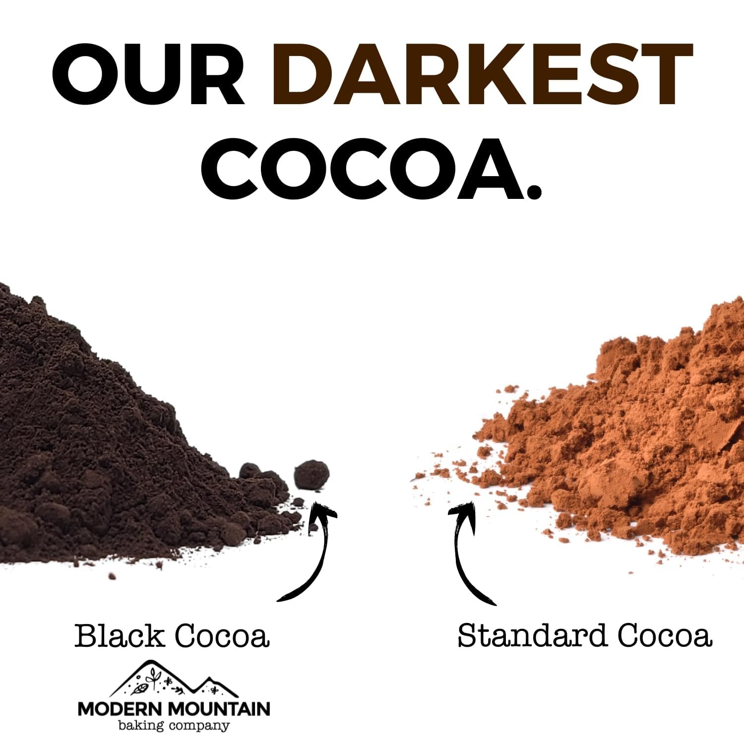 Black Cocoa Powder Dutch-Processed Unsweetened Extra Dark Fair Trade 8 oz