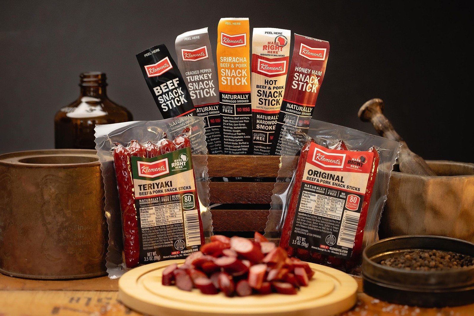 Meat & Cheese Sticks Sampler | Birthday Gifts for Men | 26pc Meat Sticks Vari…