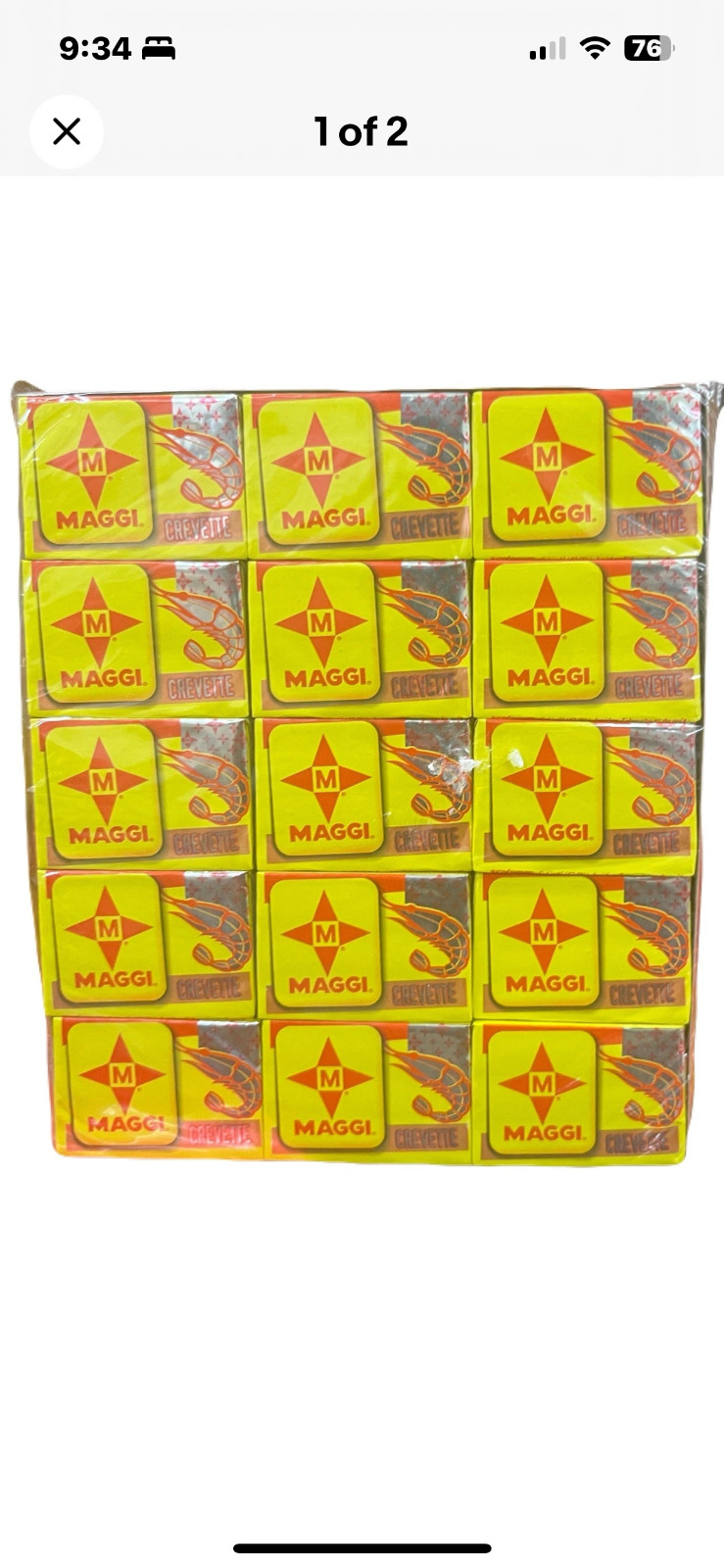 Maggi Cray fish Flavored Seasoning Cubes 10gm/60 Count (1 Pack)