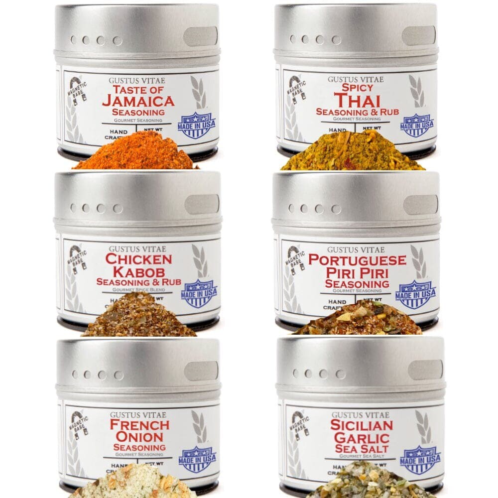 Global Chicken Air Fryer Seasoning Set – Artisanal Spice Blends Six Pack