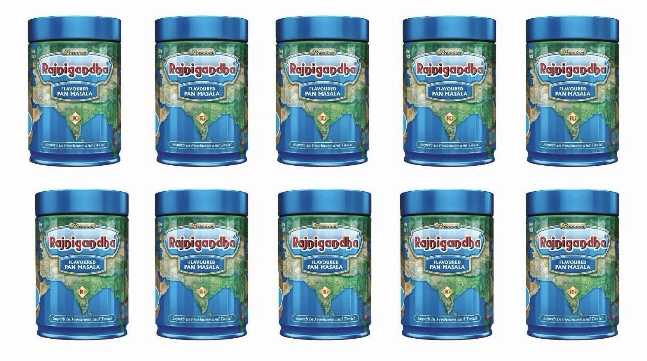 Rajnigandha Premium Flavoured Mouth Freshener 100g Jar 10 Pack