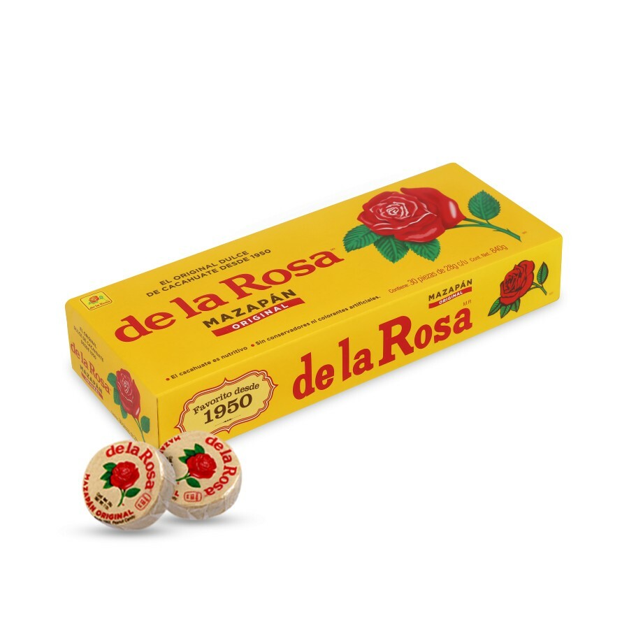 Mazapan De La Rosa Marzipan Mexican Peanut Candy 30 Pieces