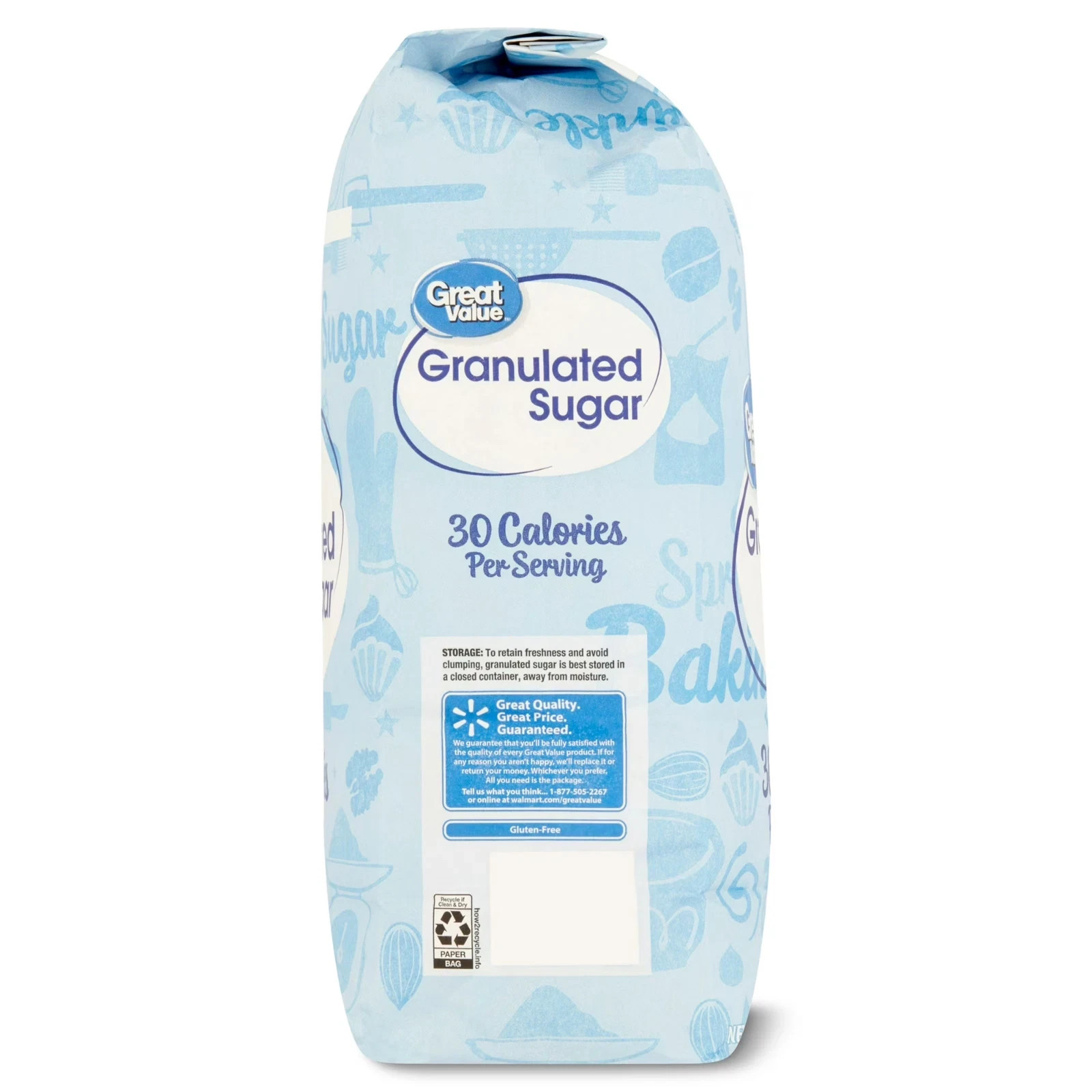 Great Value Pure Granulated Sugar, 10lb,New (2 Pack)