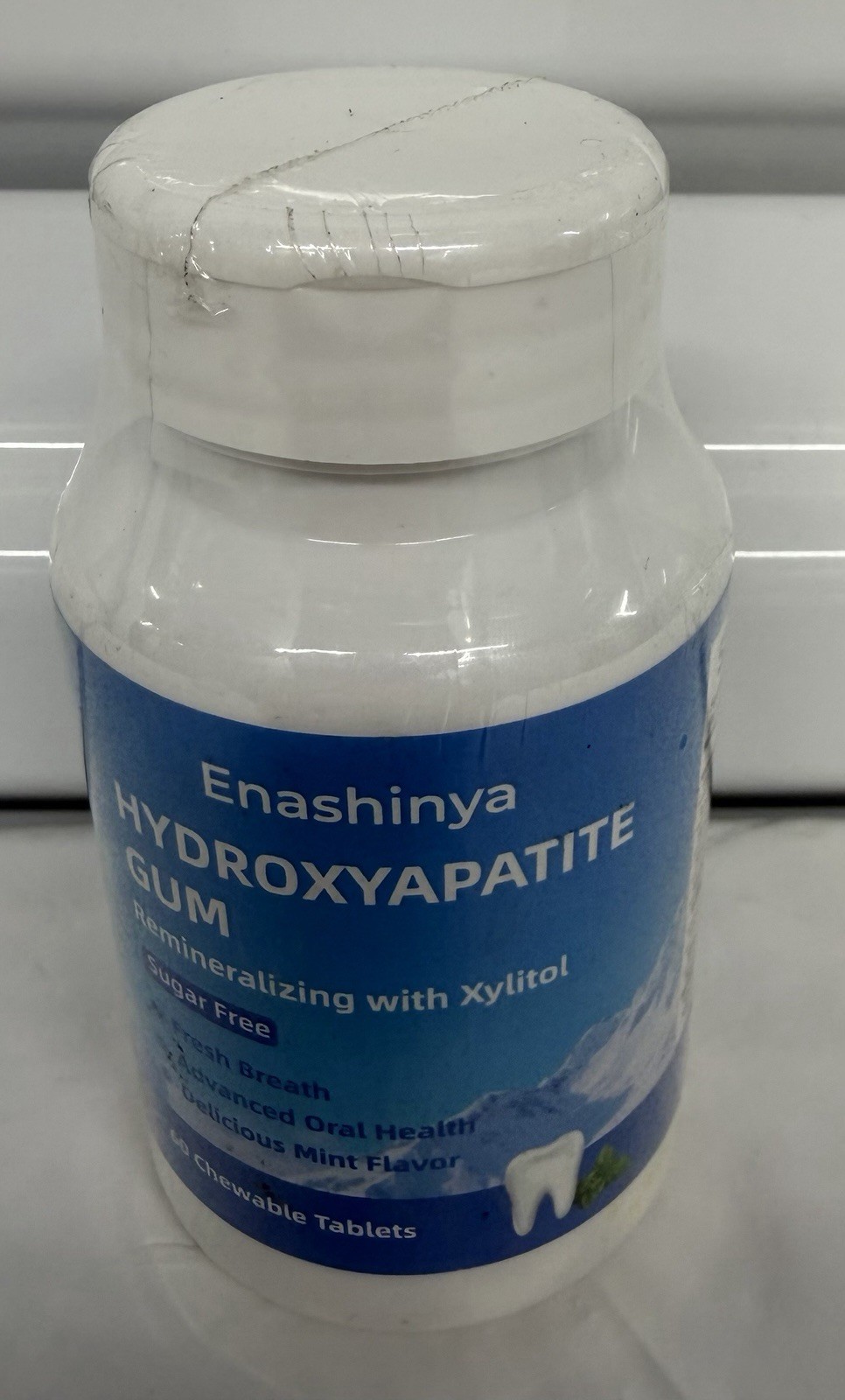 Enashinya Hydroxyapatite Gum Chewable Tablets 60 Count Xylitol Exp 05/2027