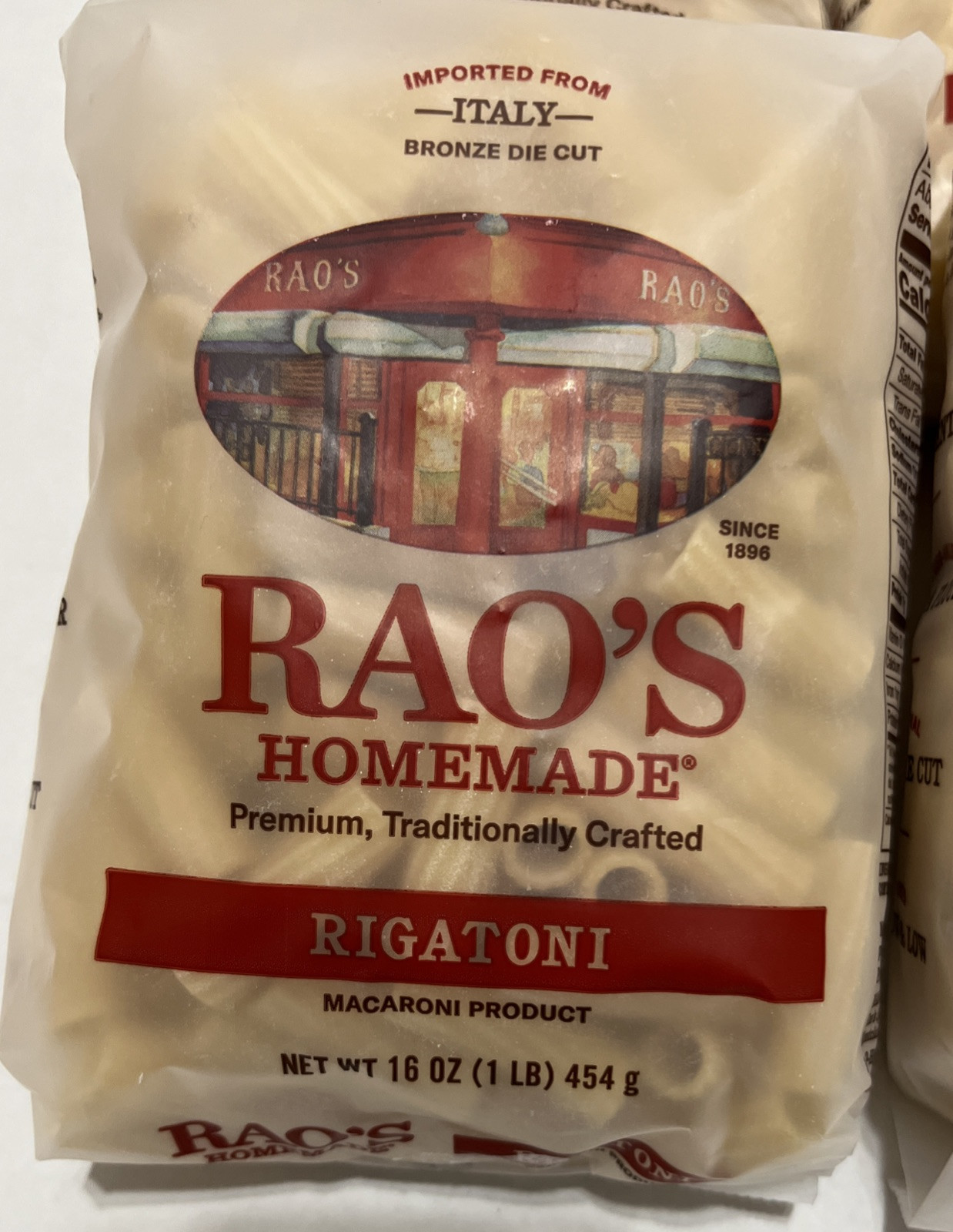 6 Pack (6 lbs) RAO’S Homemade Rigatoni (4) & Penne Rigate (2) Pasta 16 oz Each