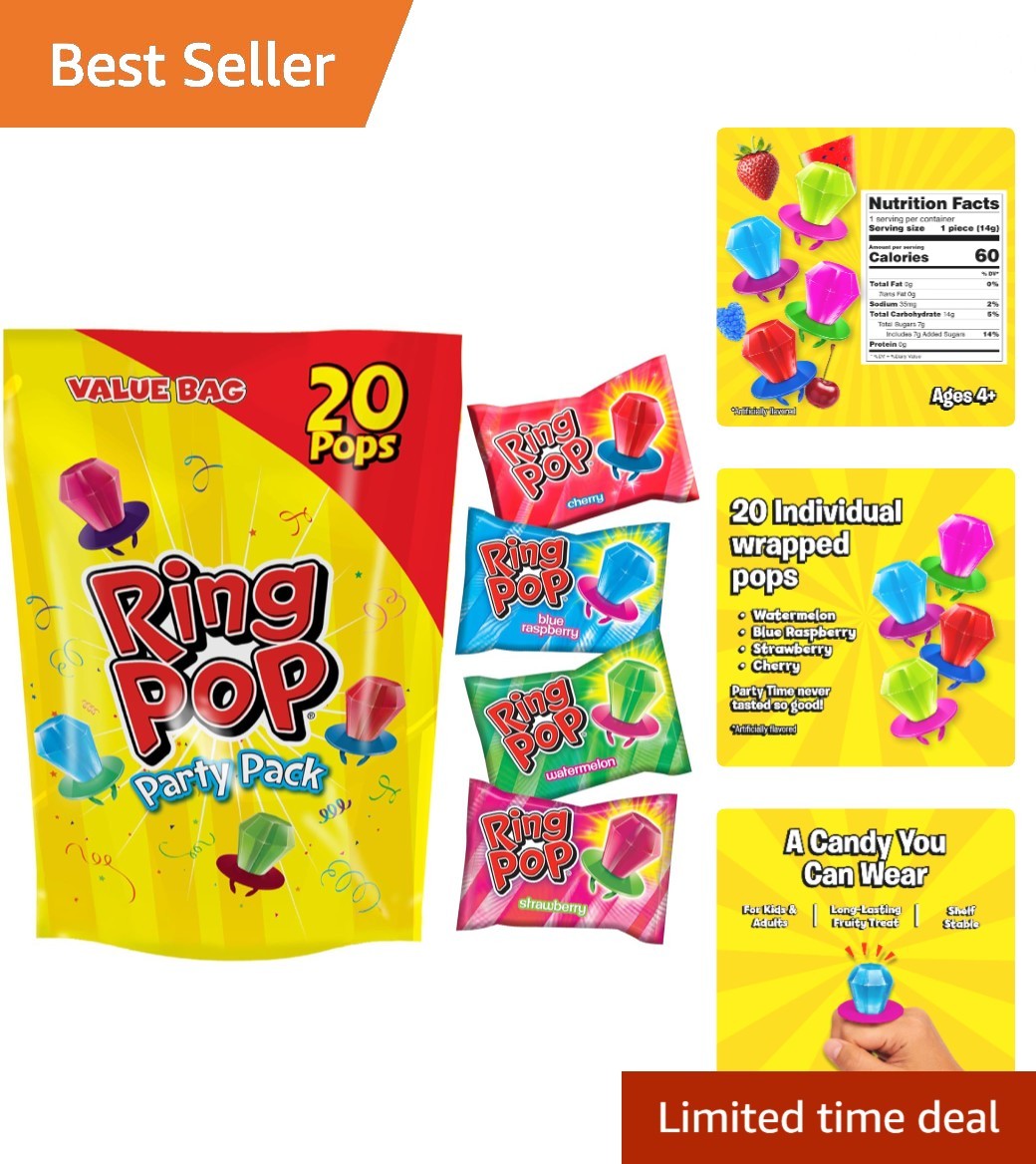 Fun & Flavorful Lollipop Pack – 20 Assorted Vegetarian Treats for Kids