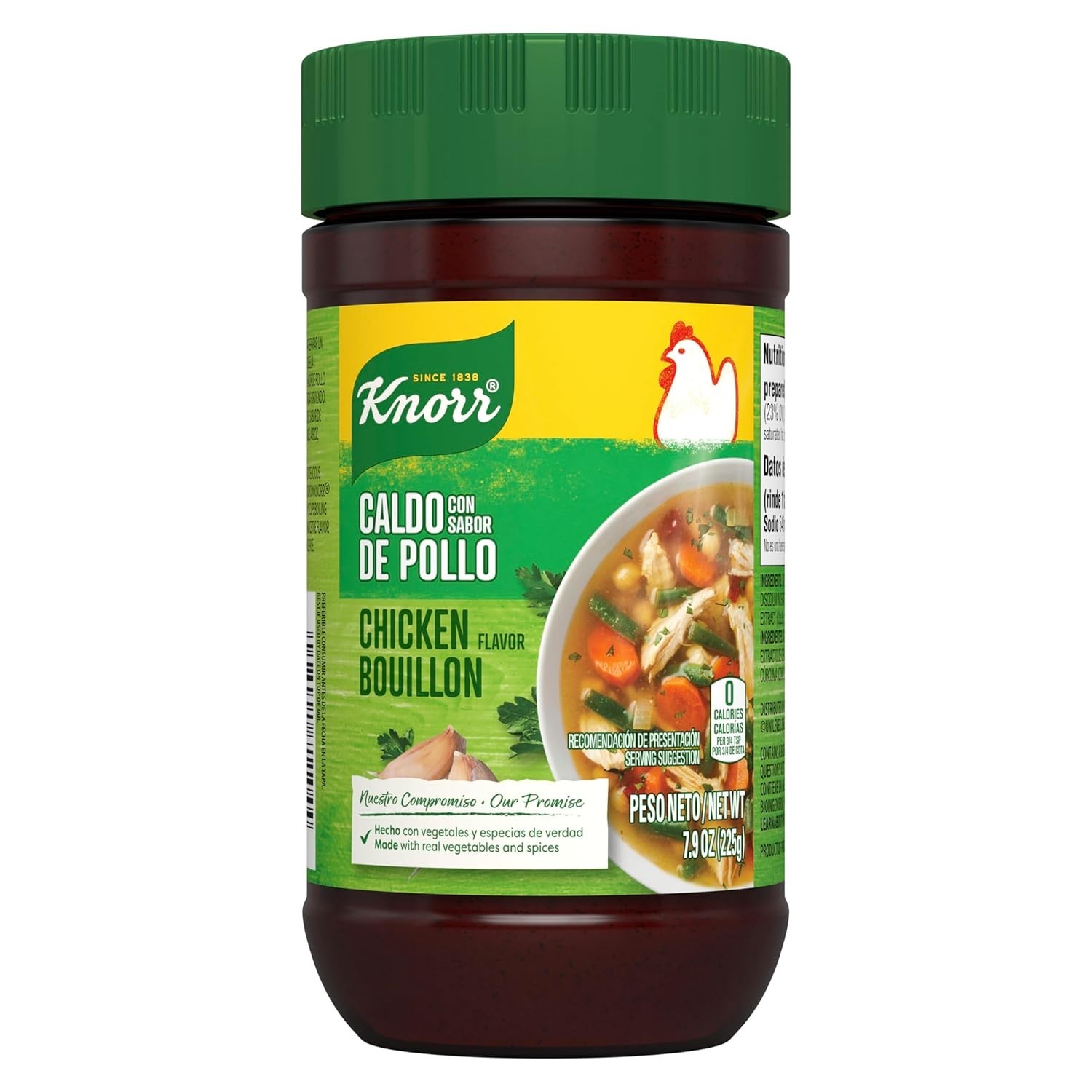 Knorr Chicken Flavor Bouillon Granulated 7.9 oz | Fat & Cholesterol Free for Sou