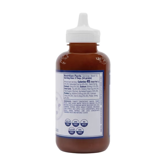 Carolina Barbeque Sauce Western Style Squeeze Bottle 15.5 oz for Grilling