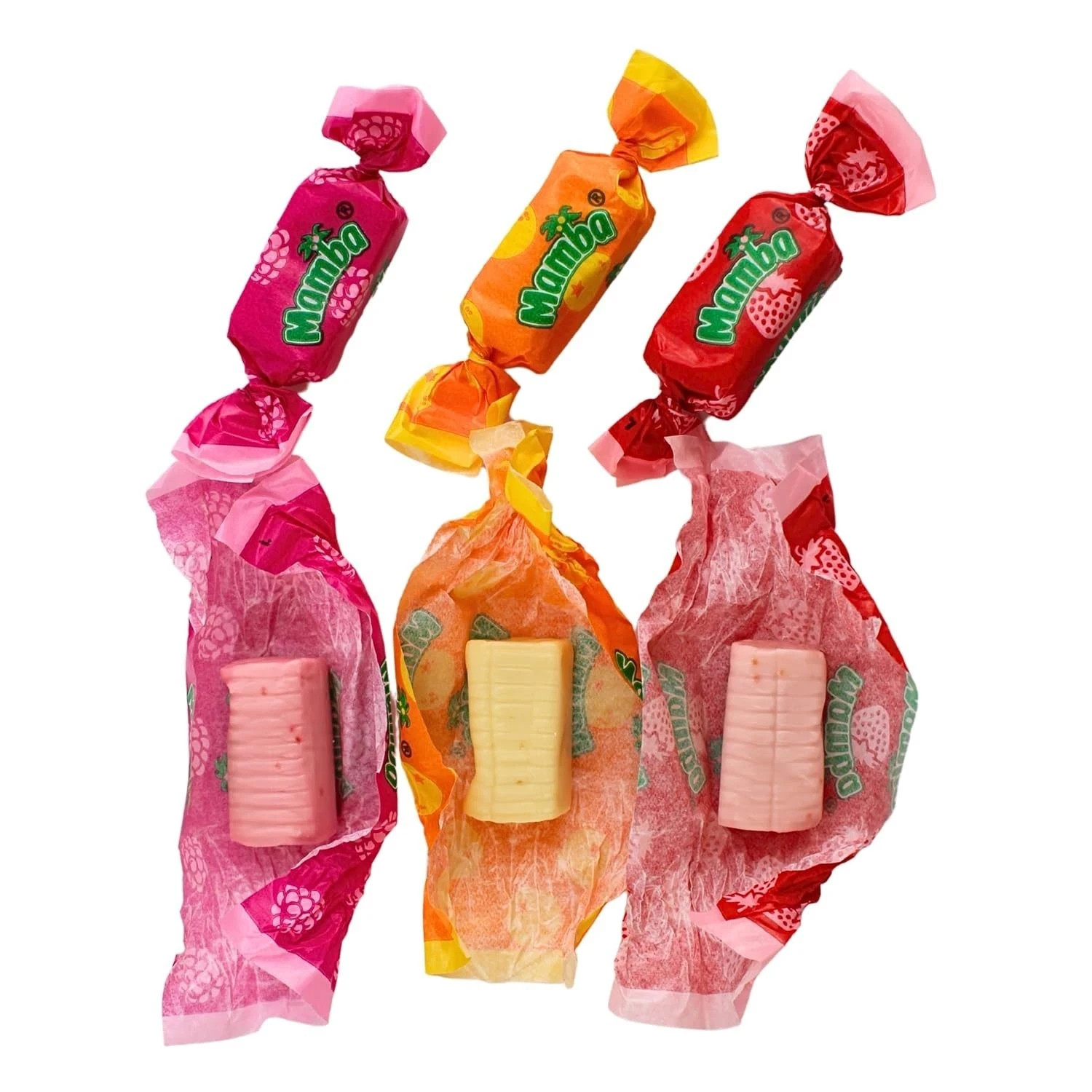 Mamba Fruit Chews Assorted, 5 Fruit Flavors Mix, Bulk Chewy Candy (2 Pounds)