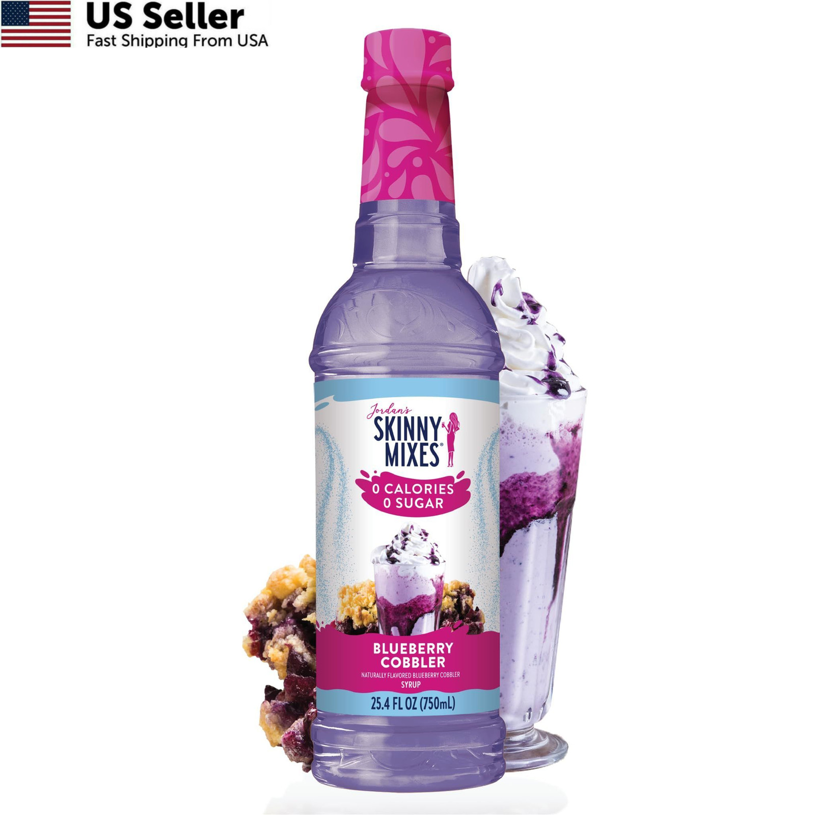 Jordan’s Skinny Mixes Sugar Free Coffee Syrup, 25.4 Fl Oz (Pack of 1)