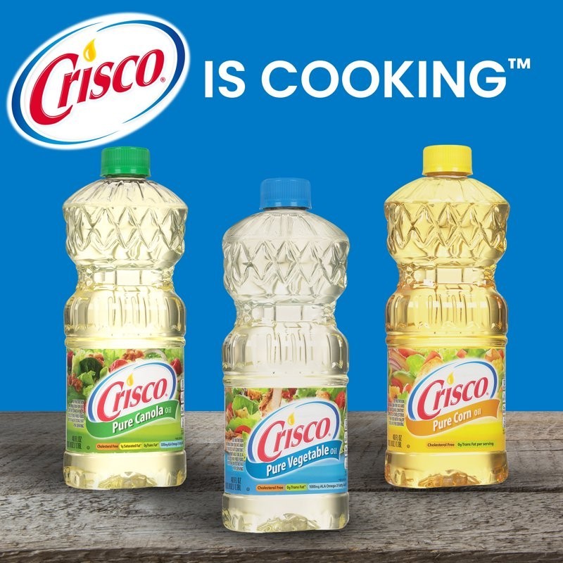 Crisco Pure Vegetable Oil, Cooking Oil, 40 fl oz