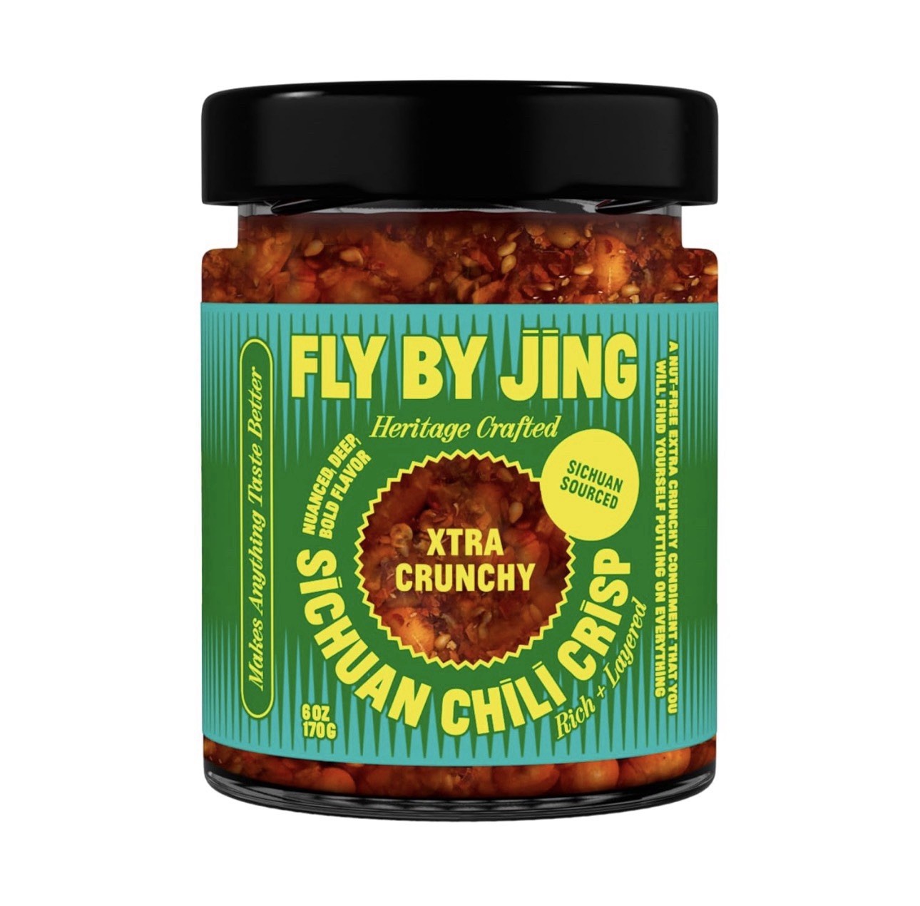 Spicy Sichuan Chili Crisp 6oz – Vegan, Nut-Free, Sugar-Free Crunch