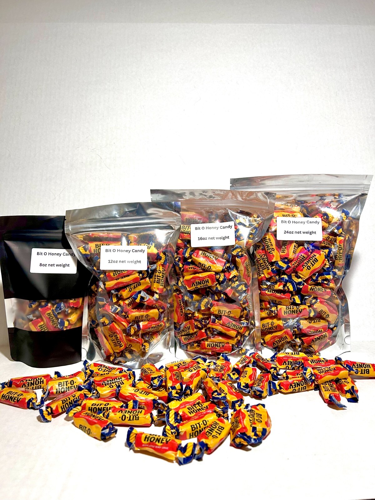 Bit O Honey Chewy Bulk Candy 8oz 12oz 1LB 1.5LB 3LB 5LB Honey Toffee Flavor