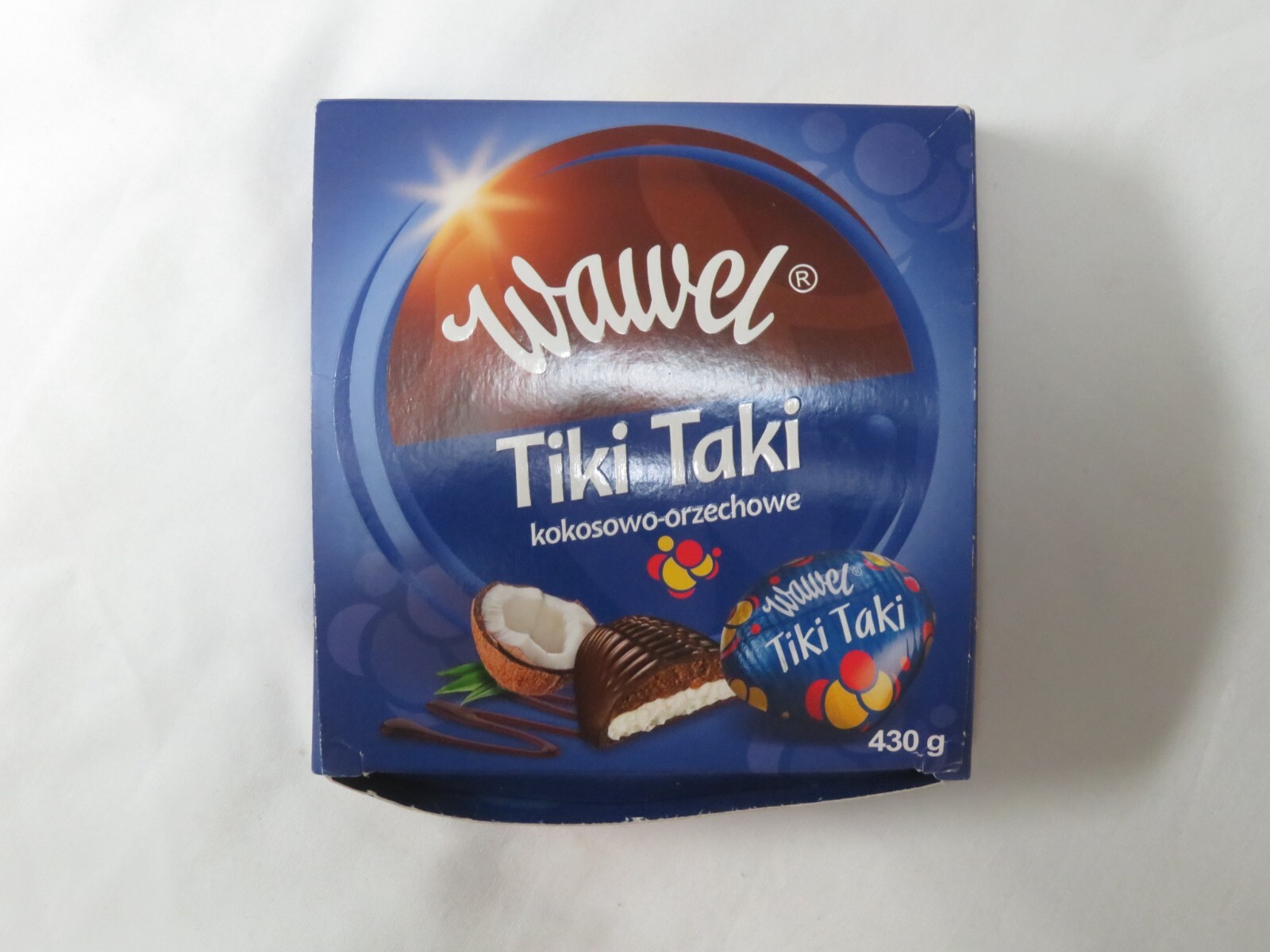(1) Box Of Wawel Tiki Taki Coconut & Peanut Bars 15.2 Oz YUMMY