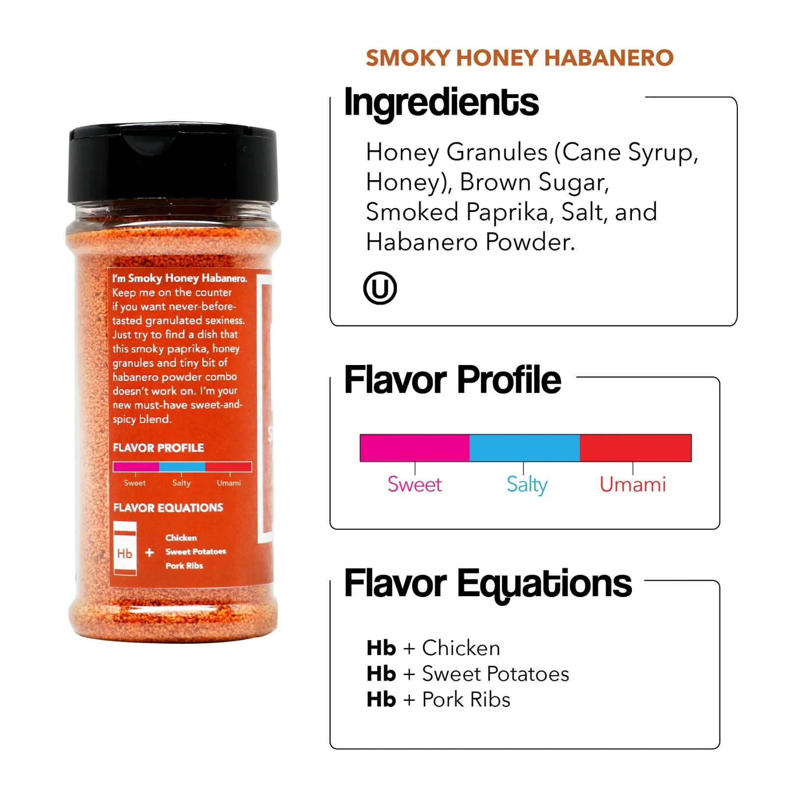 Spiceology Smoky Honey Habanero BBQ Seasoning Blend Sweet & Spicy 6 oz