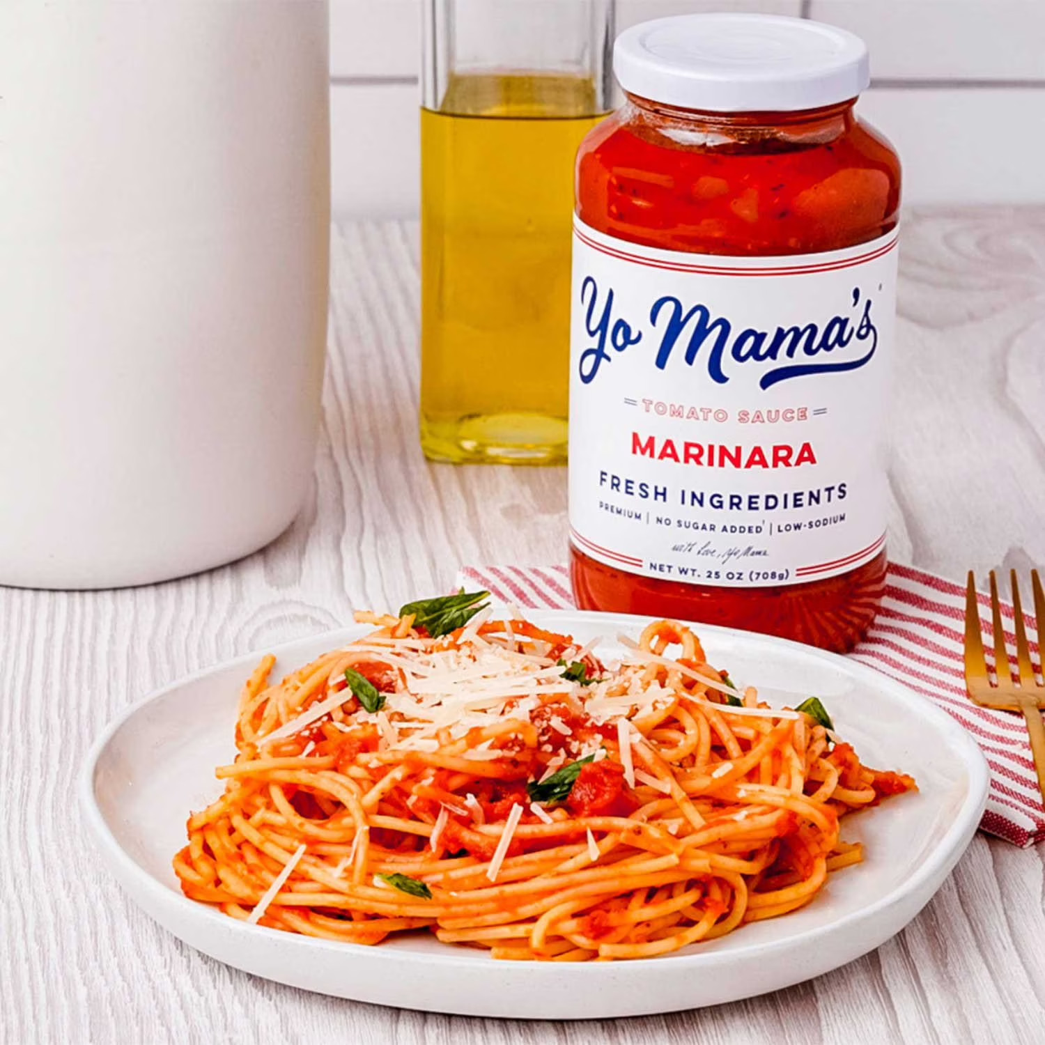 Yo Mama’s Foods Low-Sodium Marinara Pasta Sauce (25 oz., 3 pk.) Great Price