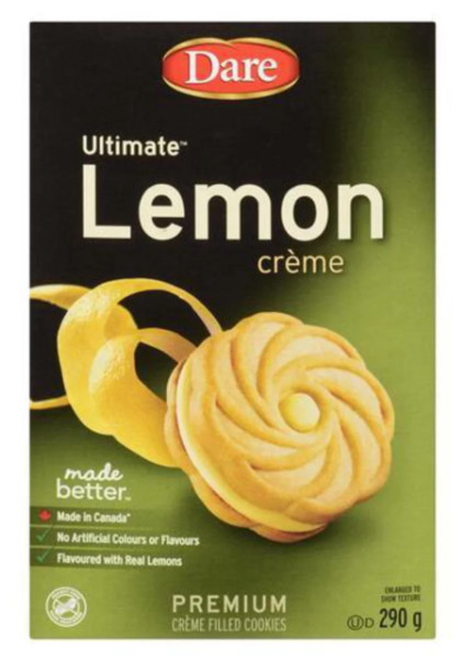 Dare Ultimate Peanut-Free Cookies Lemon Creme 290g
