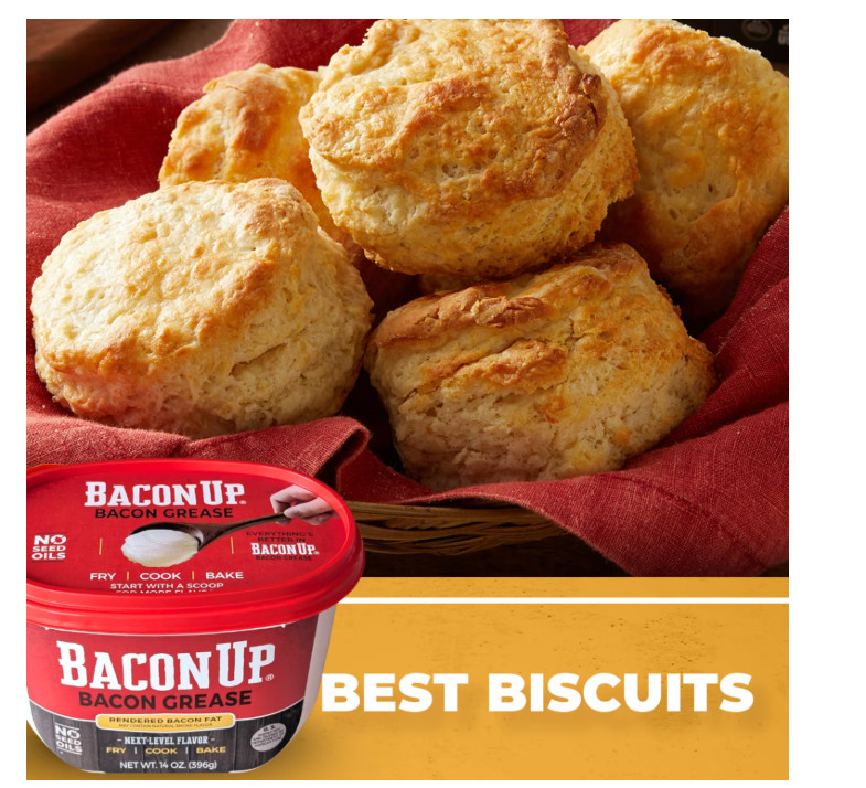 Bacon Up Bacon Grease Rendered Bacon Fat for Frying, Cooking, Baking, 14 ounces
