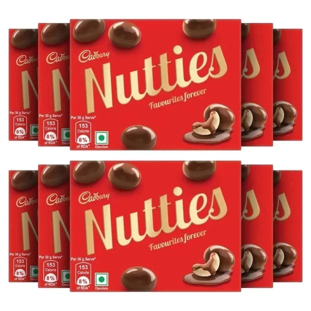 Cadbury Nutties Chocolate, 30 gm x 10 pack (Free shipping)