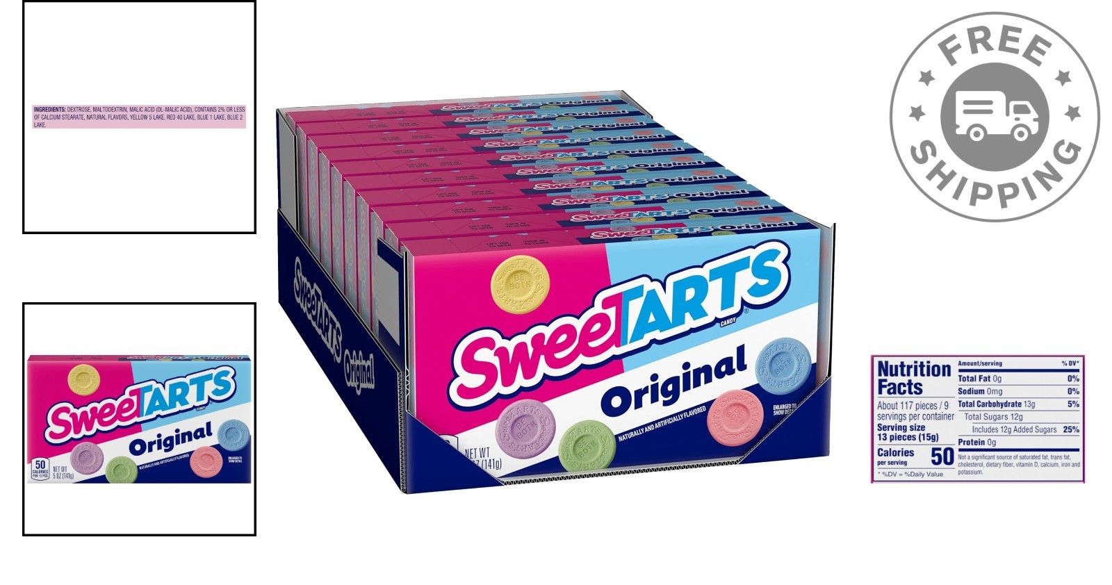 Theater Box Candy Assortment – 10 Pack of 5 Ounce Sweet & Tangy Delights