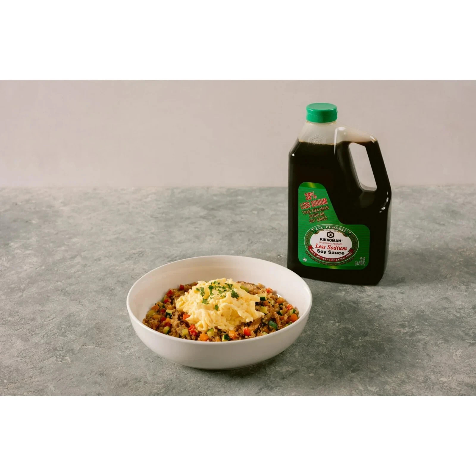 Kikkoman Less Sodium soy sauce, 40 oz ,Free Shipping……..