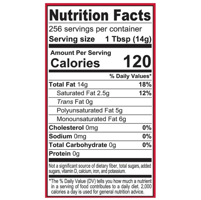 ( 2 Pack ) LouAna Pure Peanut Oil for High-Heat Cooking, 128 fl oz