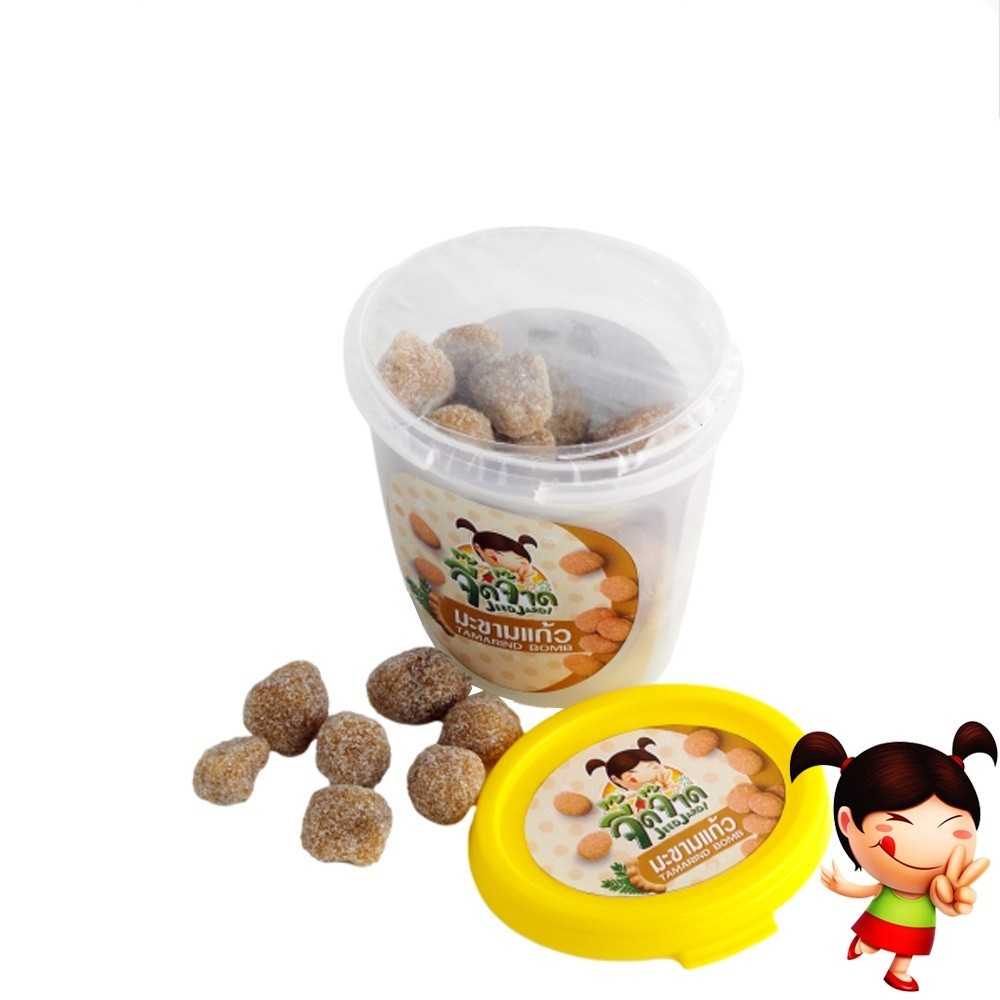 JeedJard Tamarind Bomb Candy 180g x4 Thai Sweet Sour Tamarind Snack 720g
