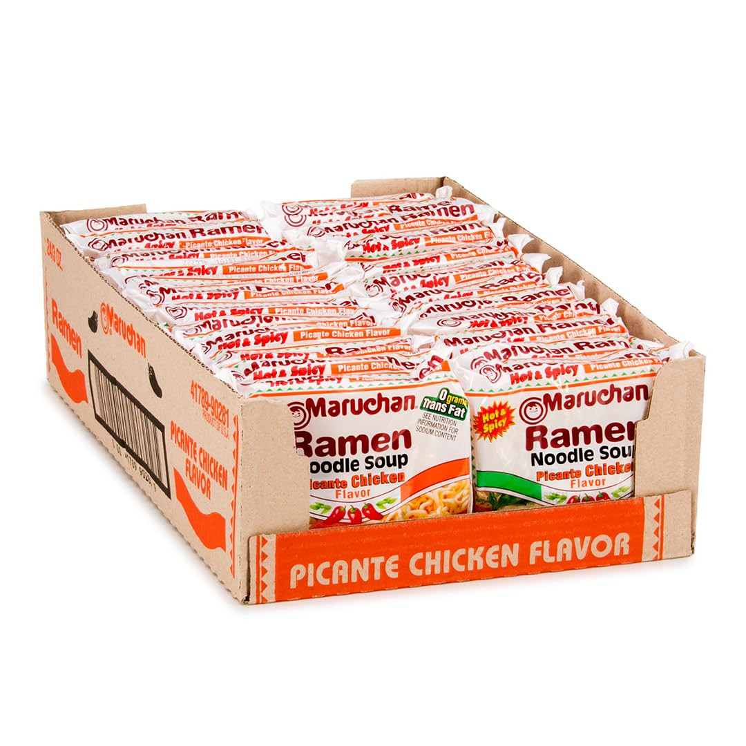 Maruchan,Instant Ramen Noodles,Ready to Eat Meals,3 Oz, 24 Count – Select Flavor