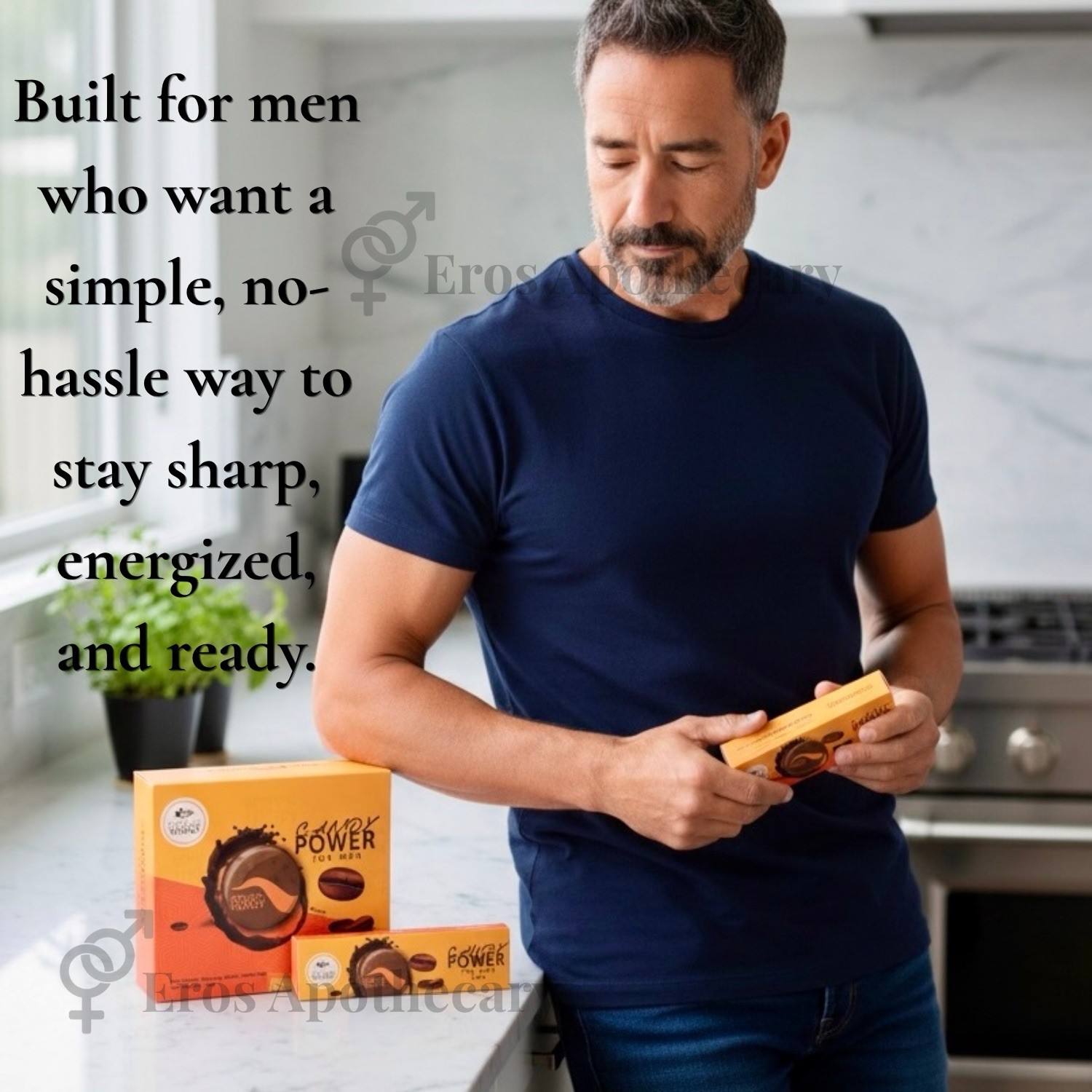 Organic Candy for Men | Coffee & Ginseng Blend – 24 Pieces