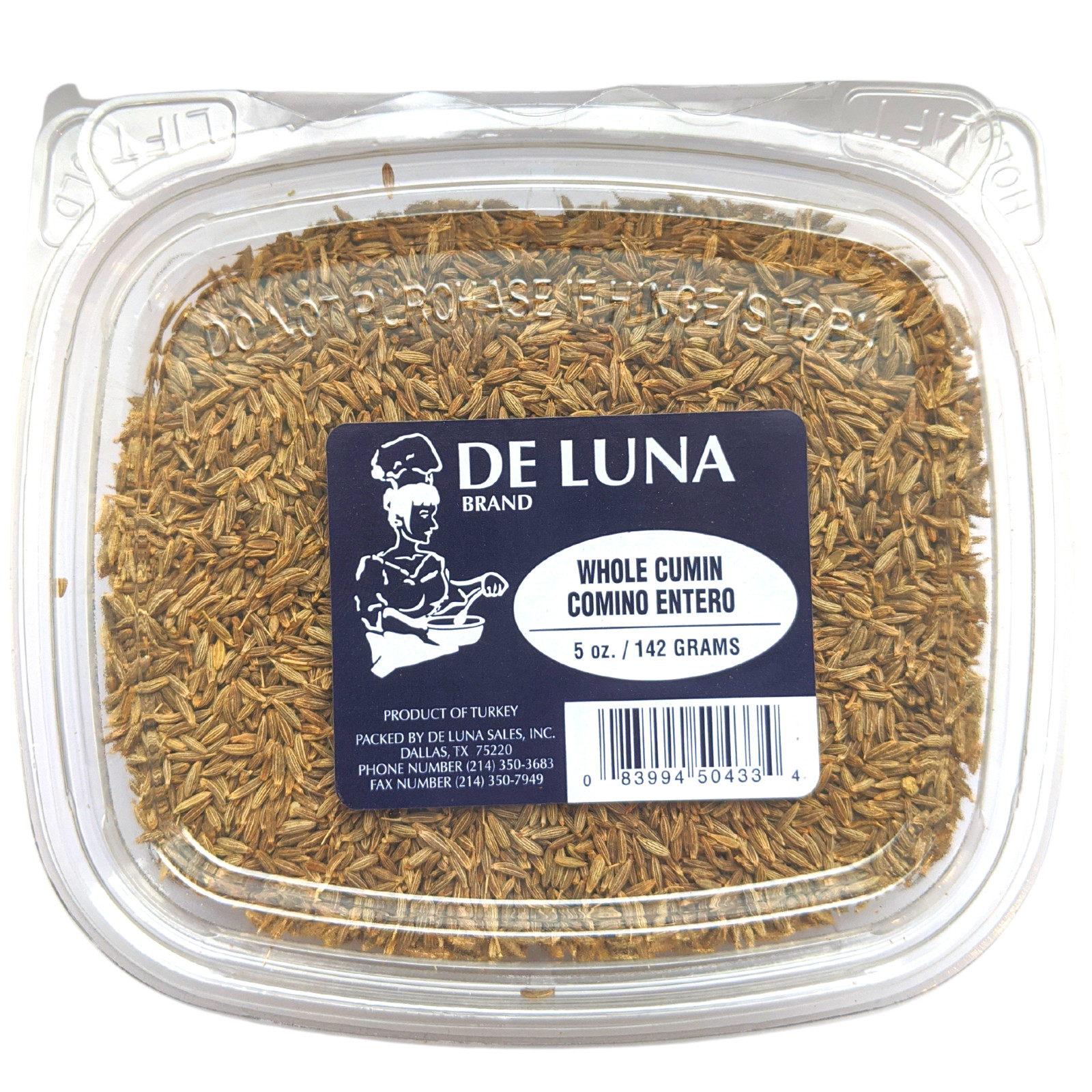 Whole Cumin De Luna Brand 5 oz.- Comino Entero
