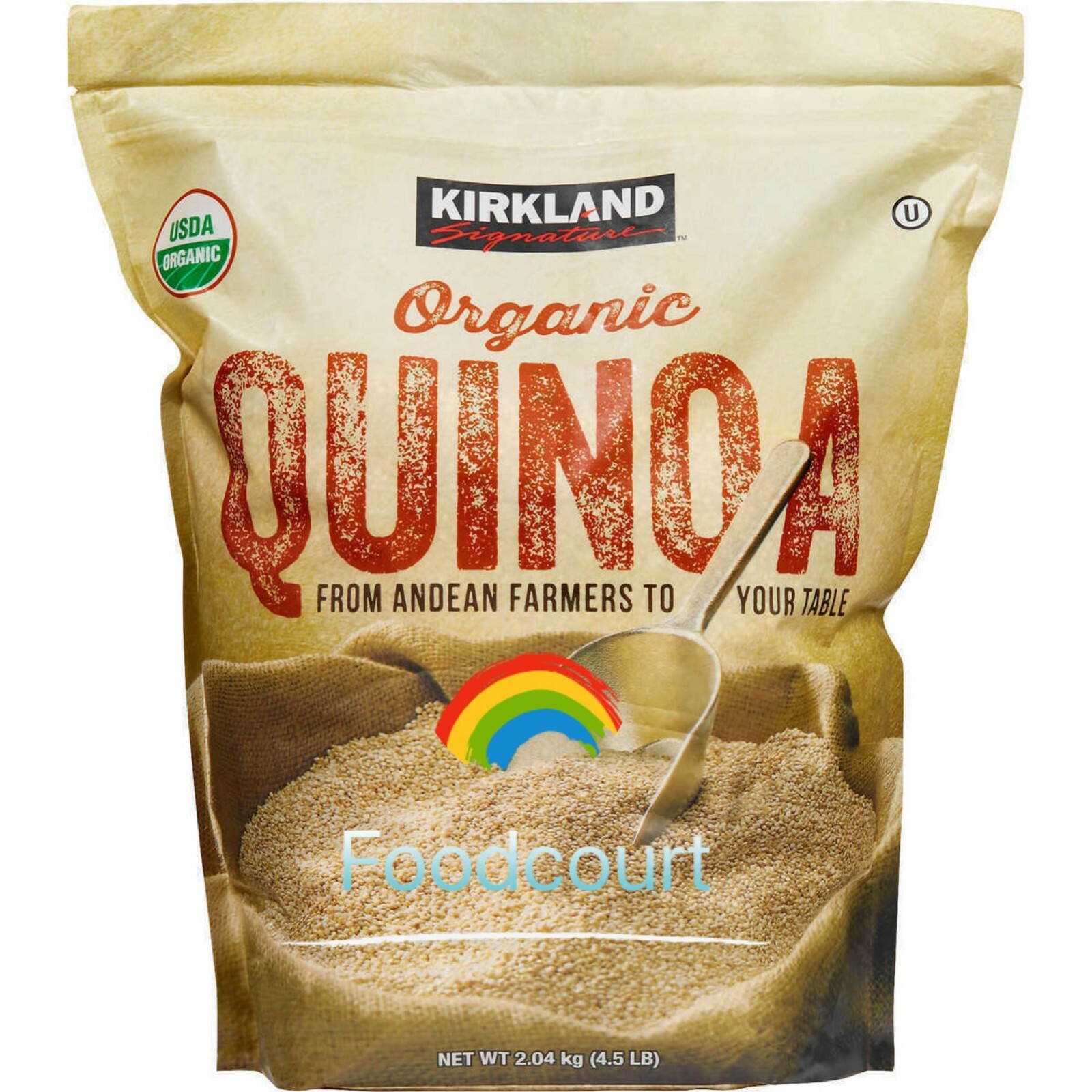 2 Packs Kirkland Signature Organic Quinoa 4.5 LB Each Pack