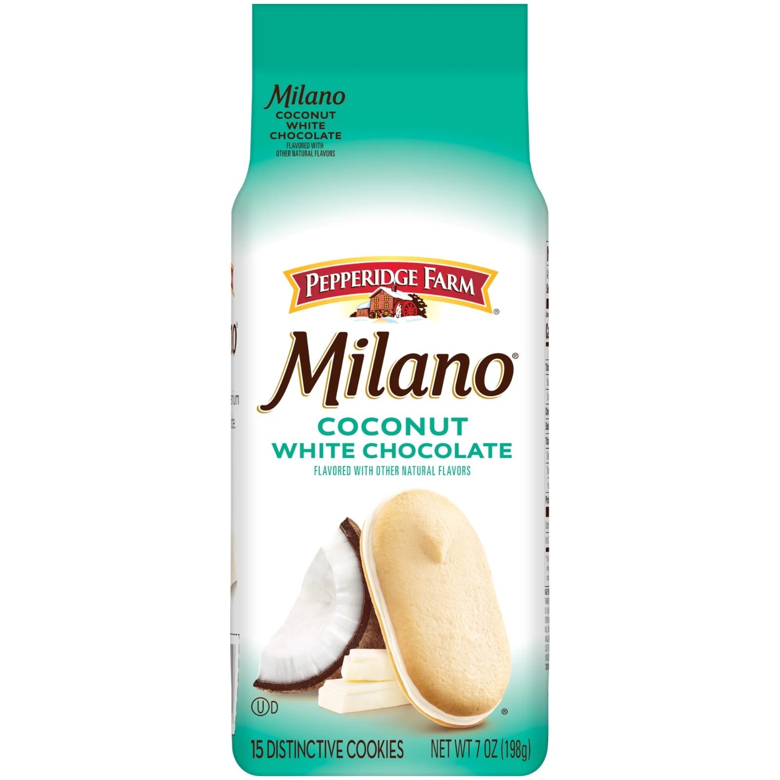 PEPPERIDGE FARM Milano Coconut White Chocolate Cookies 7 oz Bag New – 6 PACK